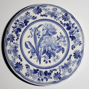SPODE Blue Room Garden Collection Ceramic Trivet Or Wall Decor (5¾")